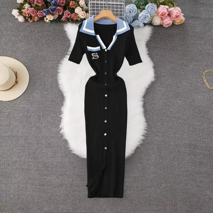 Robe en tricot vert, Slim, mélange sans couture, Style et confort, robes moulantes, câlins pour femm