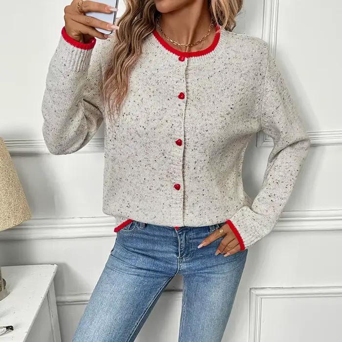 Pull décontracté 2025 automne/hiver, nouveau manteau Cardigan tricoté élégant pour femmes
