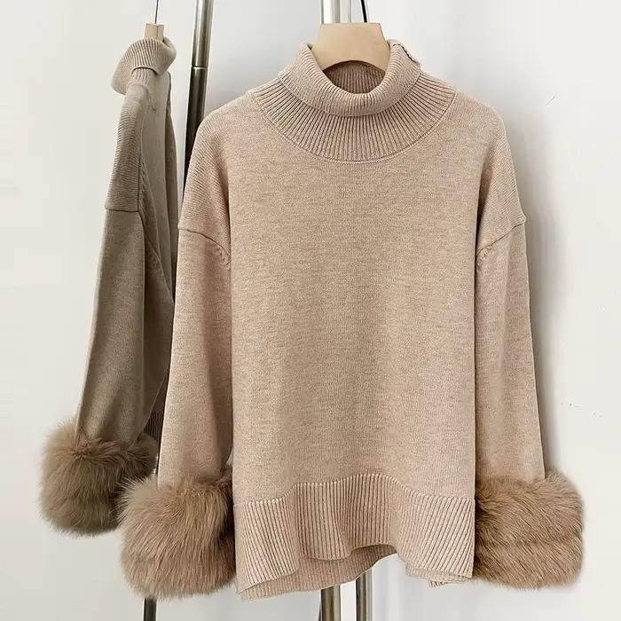 Cardigan en tricot pour femme, pull d'automne, pull épais et chaud pour femme, collection hiver 2026
