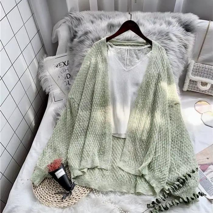 Cardigans Ajourés pour Femme, Pull de Printemps, Protection Solaire, Vêtements d'Extérieur Féminins,