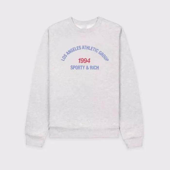 Pull à col rond en coton de style vintage américain, impression de lettres de santé Make You, PVD de