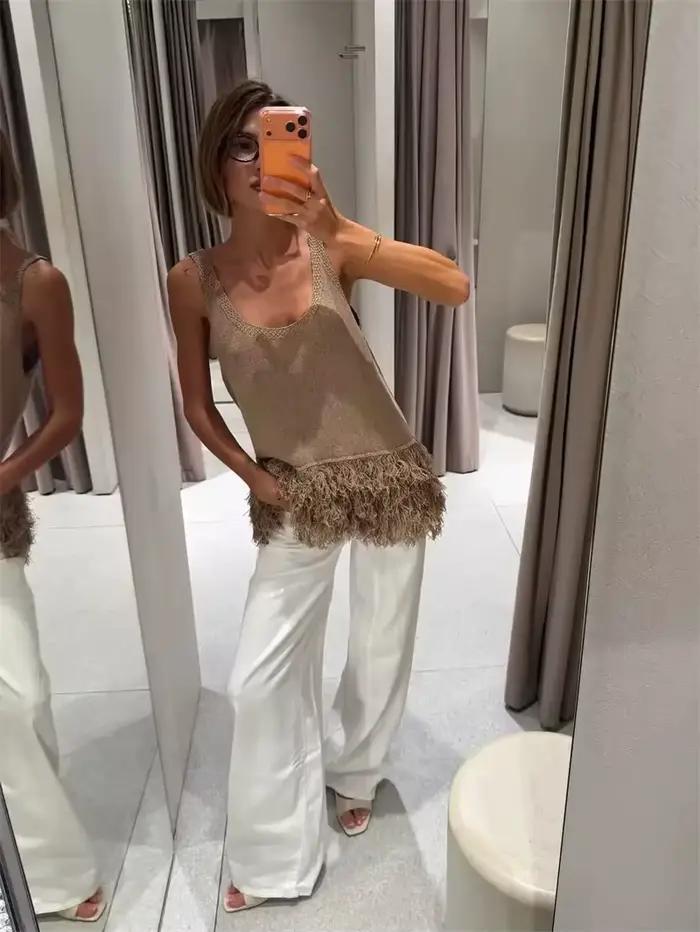 Gilet tricoté pour femme