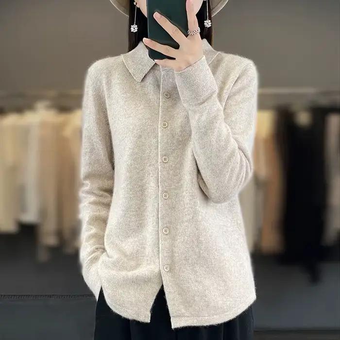 Cardigan en cachemire de vison pour femme