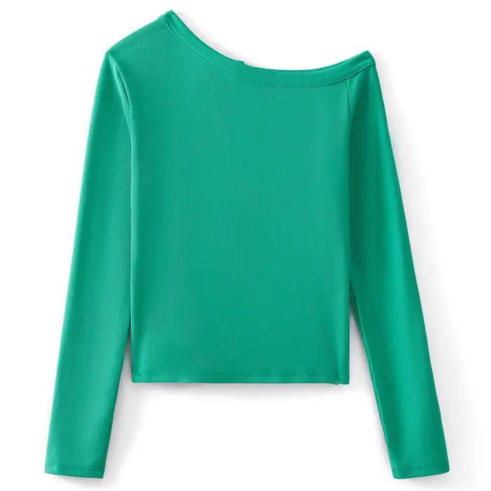 Puloru-Economie à manches longues pour femmes, t-shirt mince, drap fin, style décontracté, saison automnale, confort ultime pour junior