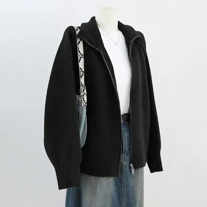 Cardigan en maille douce et épaisse pour femme
