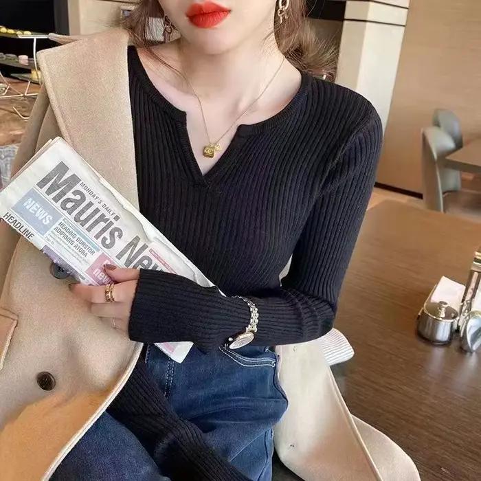 Pull à col en v pour femmes