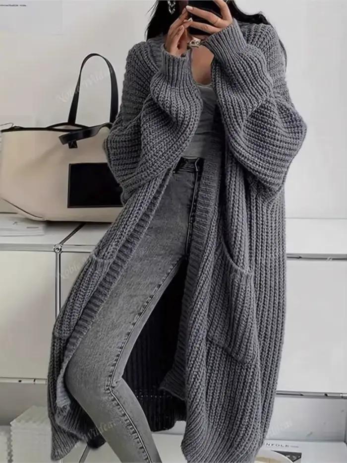 Cardigan en tricot décontracté pour femmes