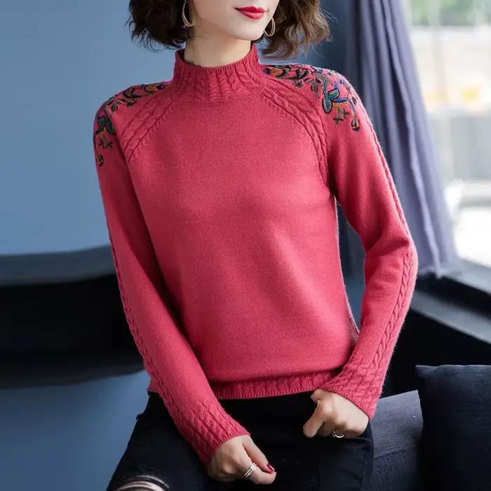 Pull Femme nouveau Vintage imprimé tricots