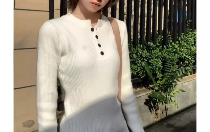 Pull à col pour femme, automne et hiver