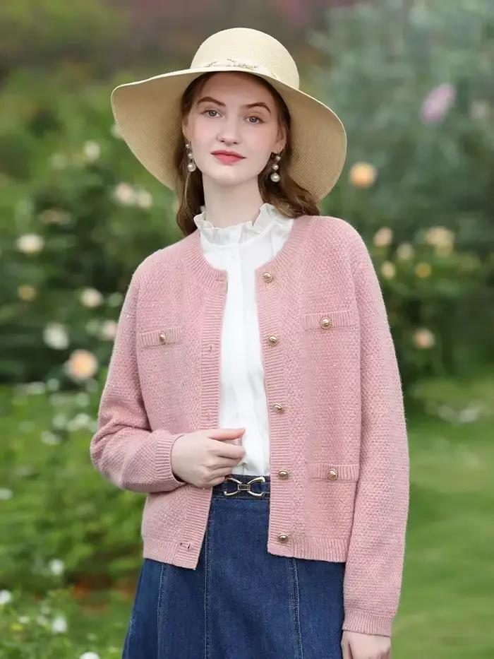I BELIEVE YOU-Cardigan en Tweed pour Femme