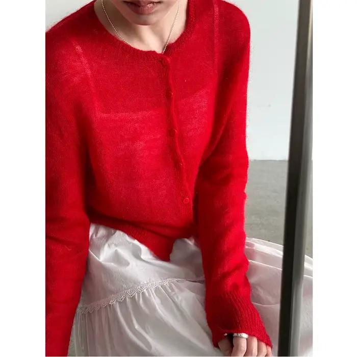 Pull en laine et mohair pour femme 2026