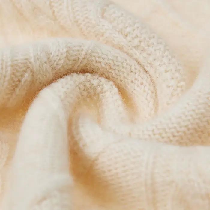 Pull en laine mérinos 100% pour femmes, col roulé, manches longues, pour hiver et automne, élégant et doux, à offrir pour les occasions spéciales