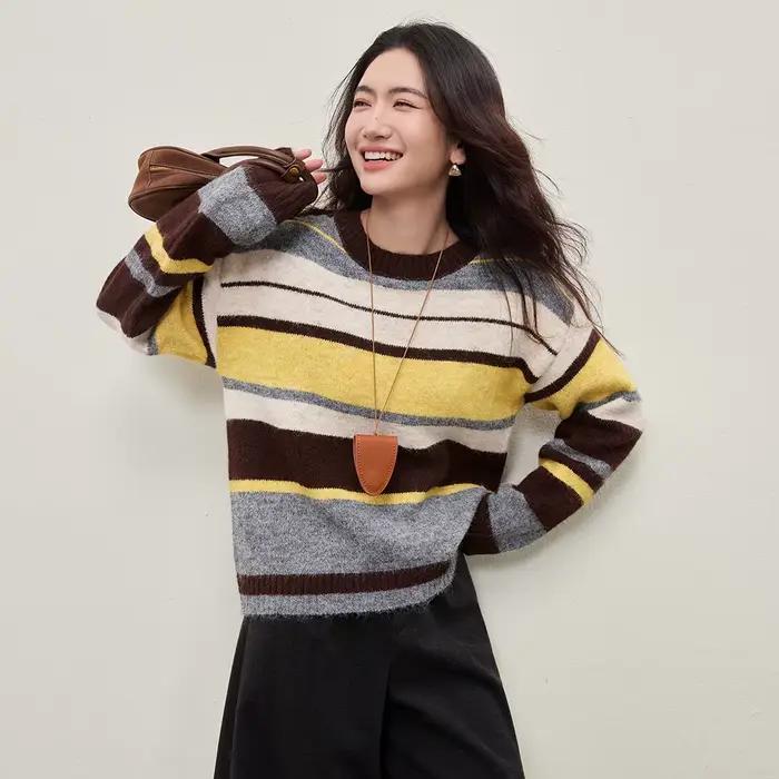 Pull pour femme SENTUBILA à haute élasticité