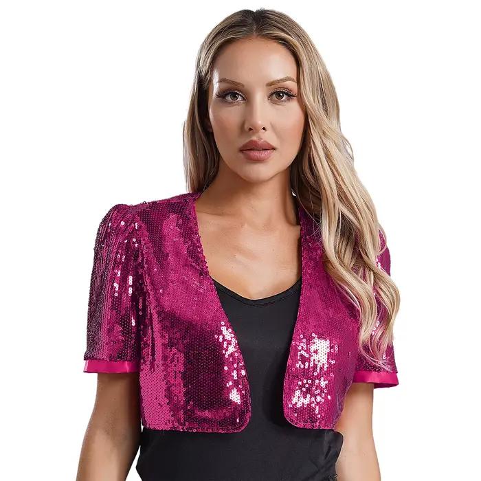 Veste à paillettes pour femmes