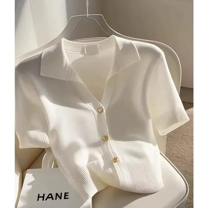 Cardigan à manches courtes pour femme
