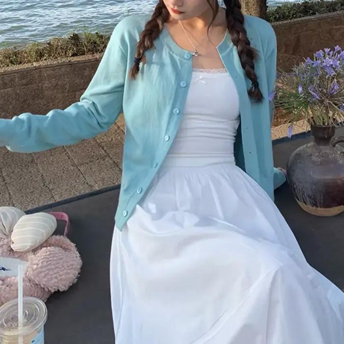 Cardigan à manches longues pour femmes