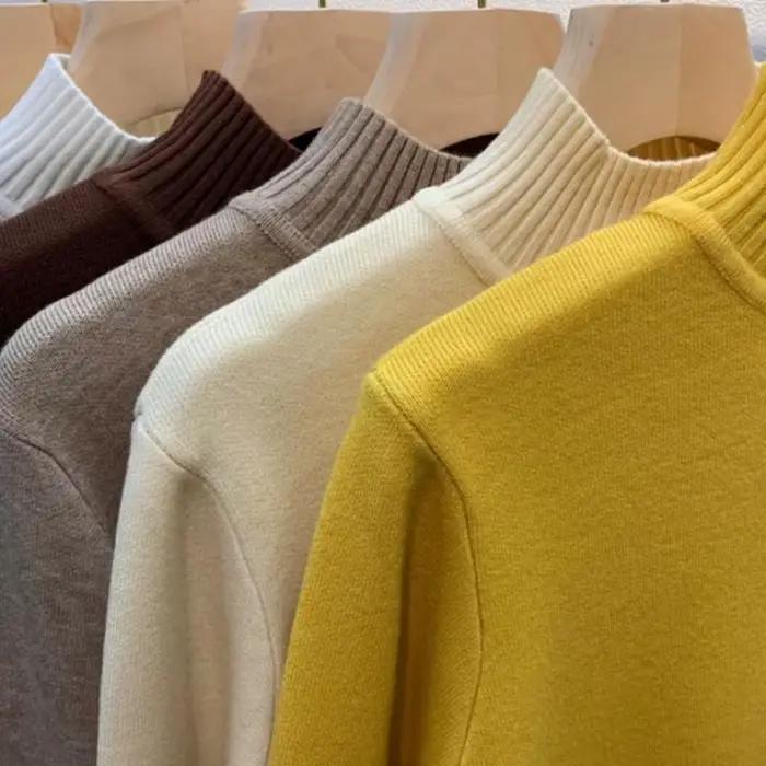 Pull à col roulé pour femmes