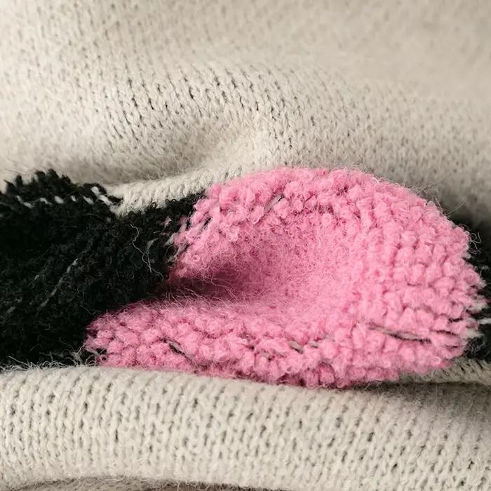Pull tricoté à fleurs vintage sans manches pour femmes, doux et élégant à offrir pour les occasions spéciales automne-hiver