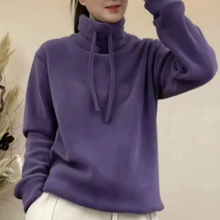 Sweat-shirt pour femme doublé polaire