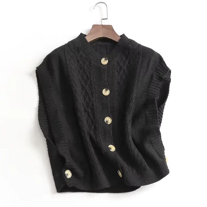 Pull en tricot torsadé pour femme