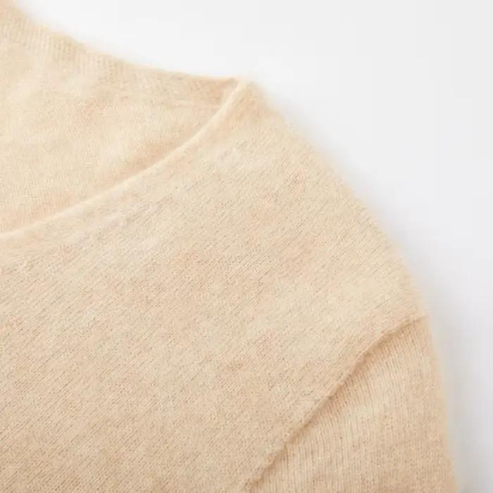 100% pur cachemire femmes pull col en v à manches longues 2025 automne hiver chaud doux tricot
