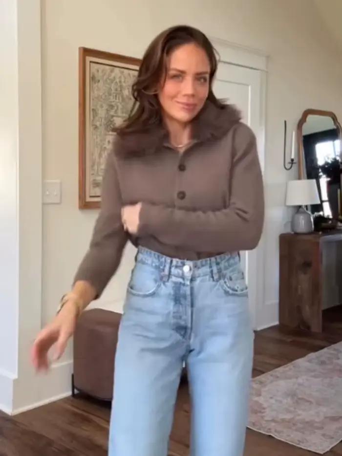Veste fausse fourrure ample col rabattu boutonnage simple HH pour femmes hiver décontracté à offrir occassions spéciales