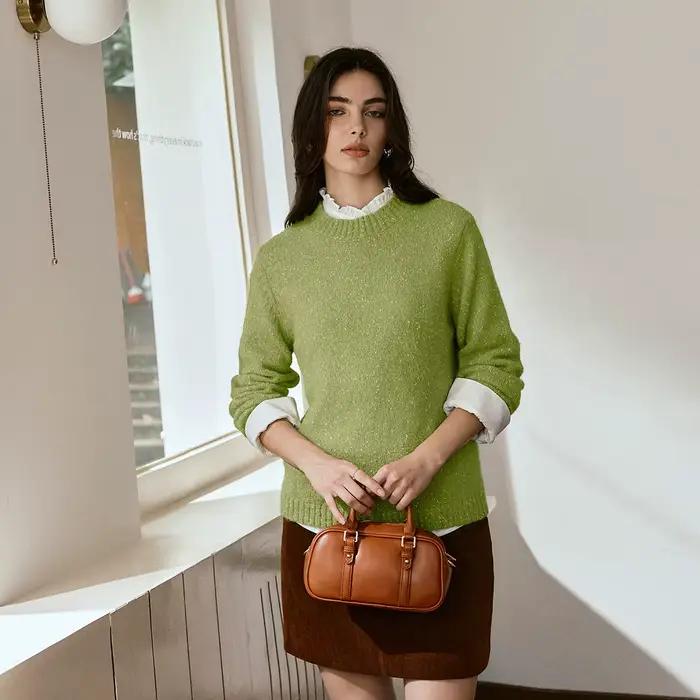 Pull en maille style français OLrain pour femme