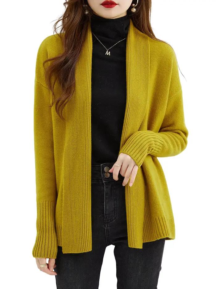 Cardigan en laine mérinos pour femme