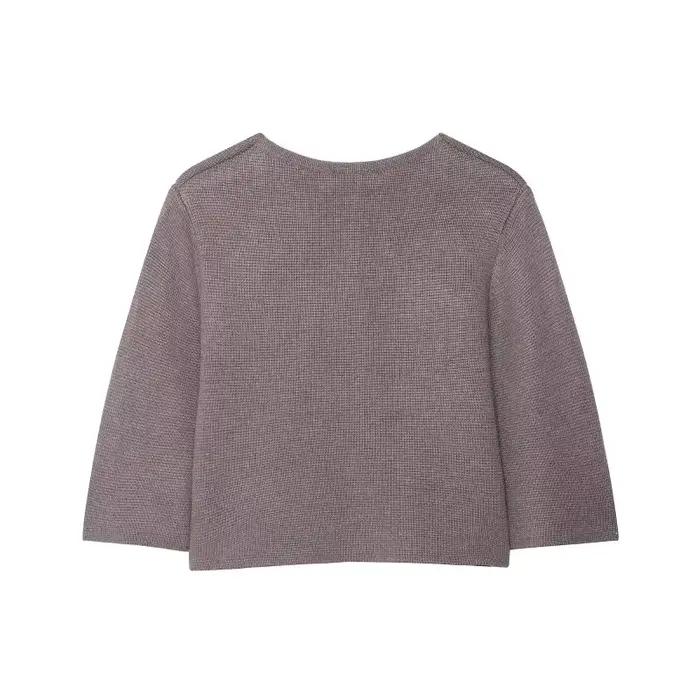 Cardigan CharmChant Femme Polyester Bleu Ciel Coupe Ample Streetwear Automne Hiver Occasions Spéciales