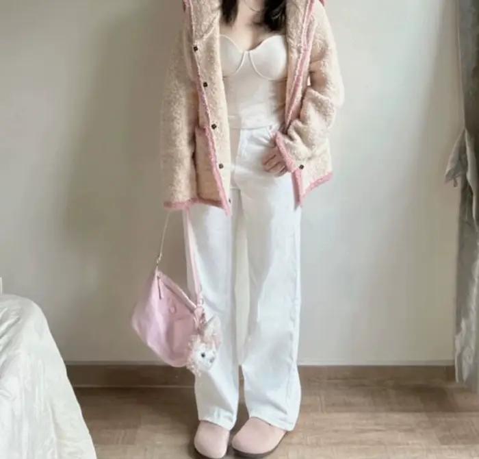 Cardigan femme polyester col rond veste pull haut à manches longues pour automne et hiver style bureau dames