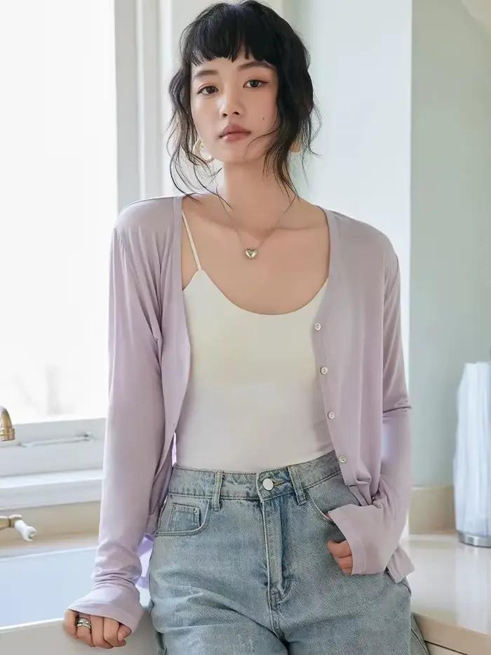 Aoaiiys Cardigan pour femme