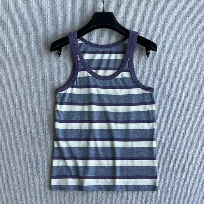 Gilet en tricot rayé Morandi 2026 – Idéal pour les vacances