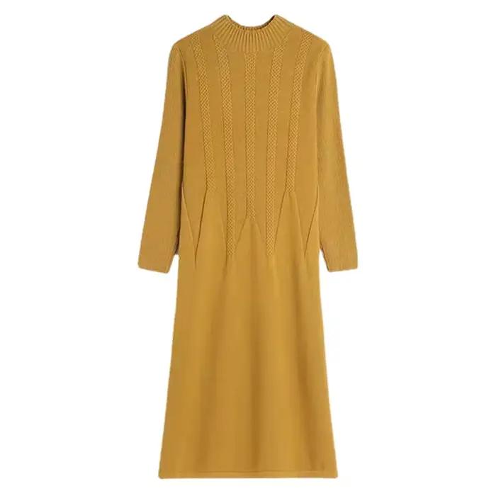 Pull ample femme demi col roulé chaud automne hiver tricot laine polyester viscose décontracté style moderne ocassions spéciales
