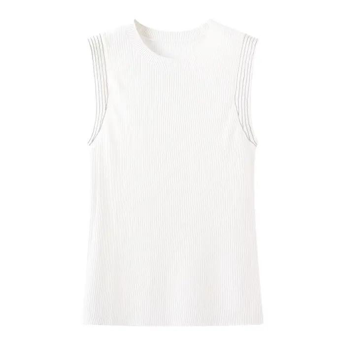 Gilet en laine mérinos super fine pour femme