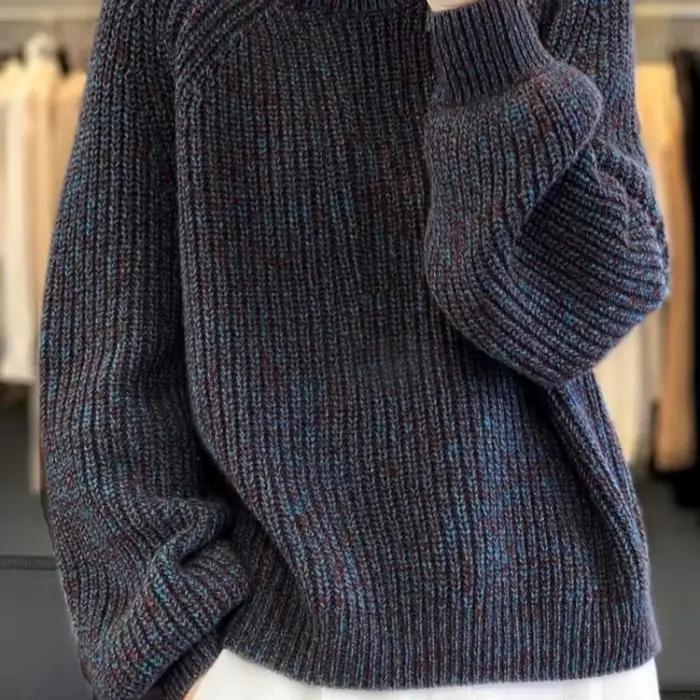 Pull en tricot à manches princesse pour femmes