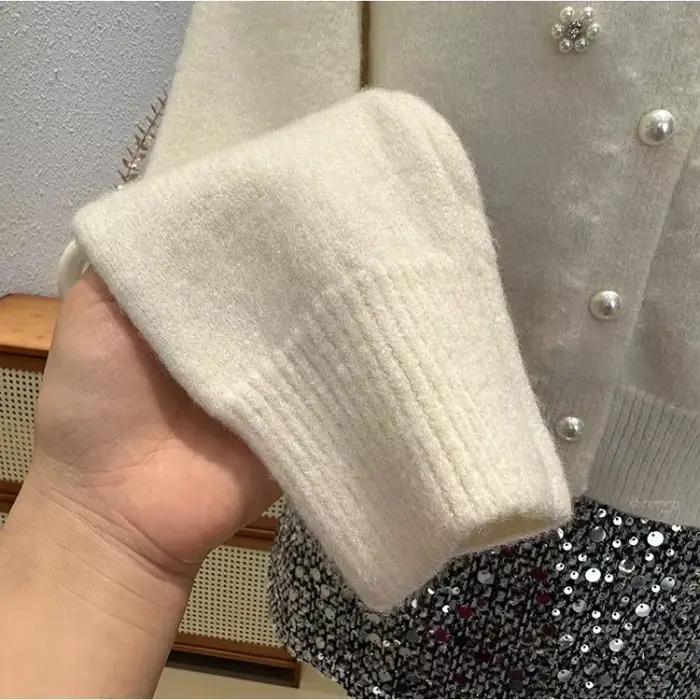 Pull élégant à perles pour femmes