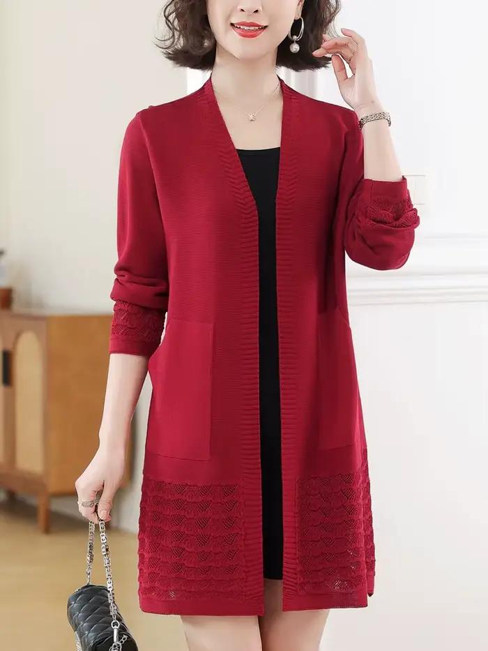 Cardigan à manches longues pour femmes