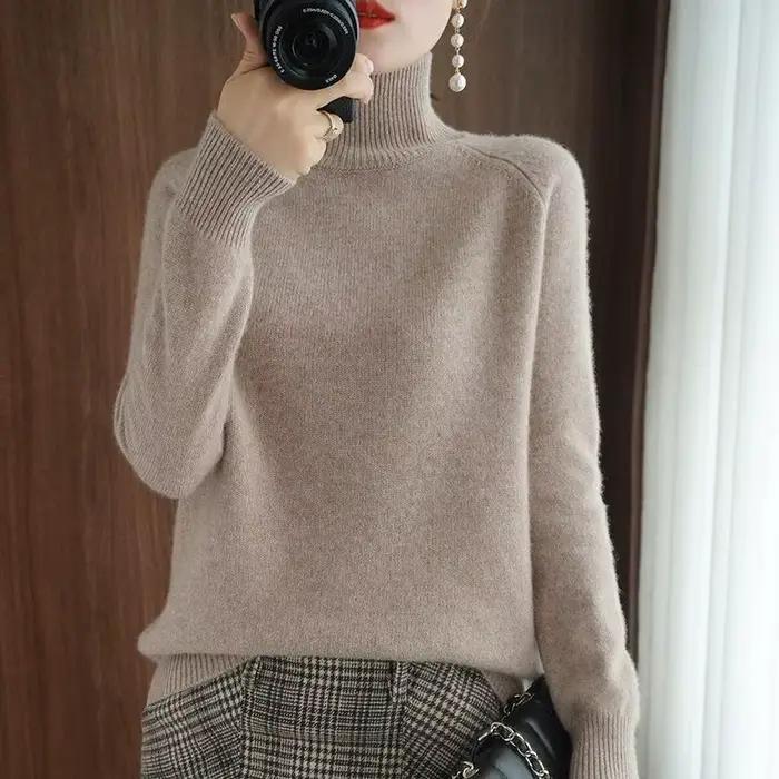 Pull tricoté ample pour femmes