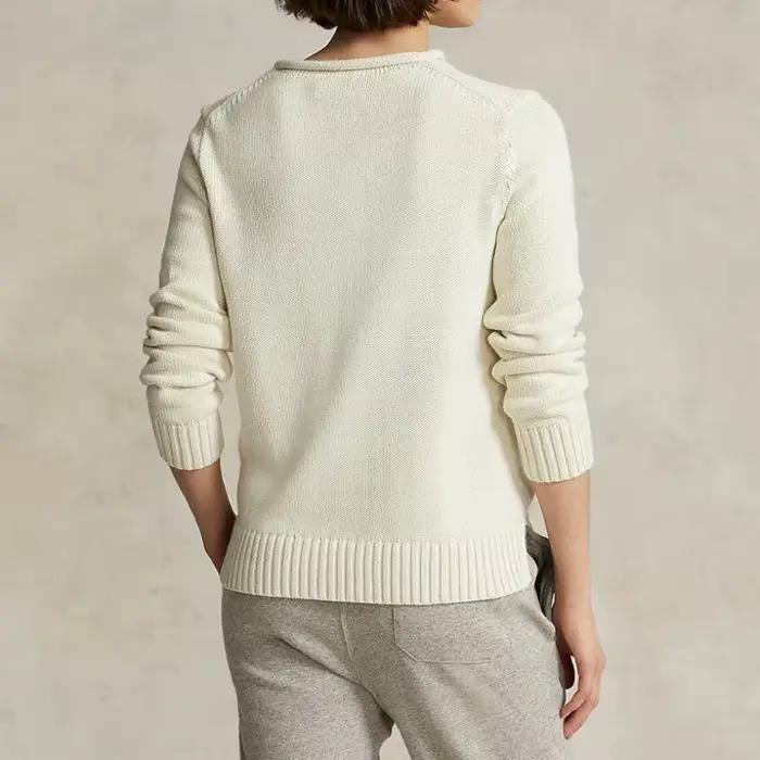 Pull en coton à motif d'ours mignon