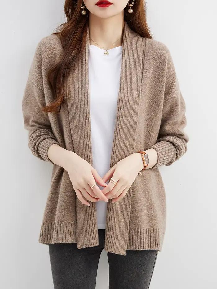 Cardigan en laine mérinos pour femme