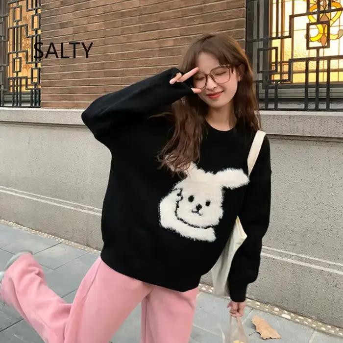 Pull femme 2025 automne et hiver nouveau Design coréen doux gluant polyvalent haut tricoté