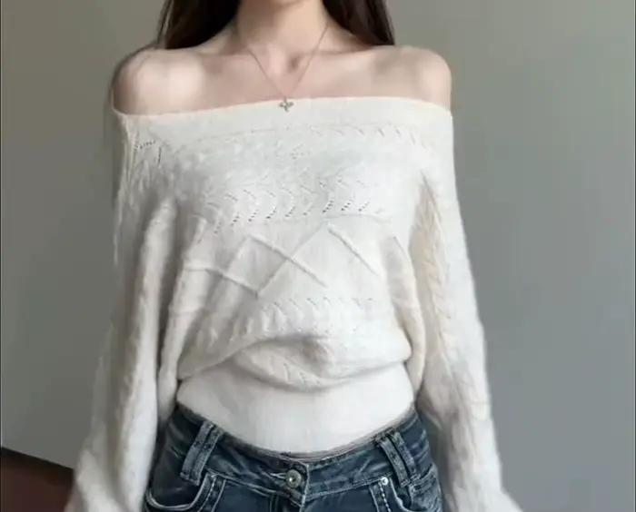 Pull en tricot pour femme