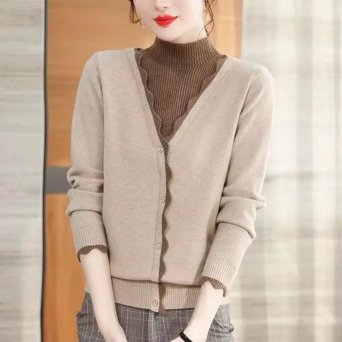 Pull à col mi-haut pour femme