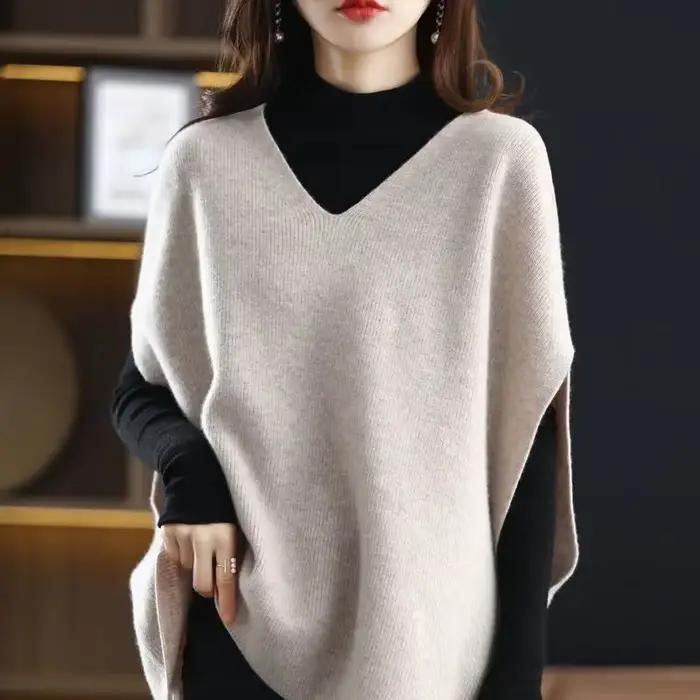 Gilet nouveau tricots automne hiver femme pull mode vêtements 2025 femmes tricoté gilet classique tendance hauts sans manches en