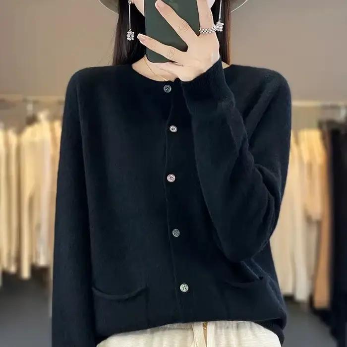 Cardigans en laine mérinos pour femmes