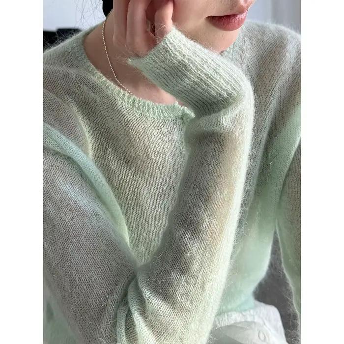 Pull en laine et mohair pour femme 2026
