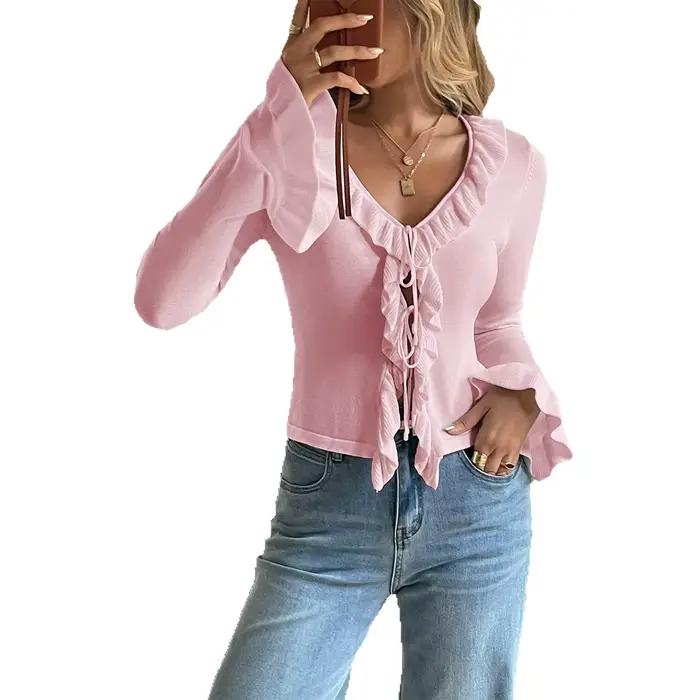 Pull polyvalent à manches longues en tricot pour femmes, automne/hiver 2025