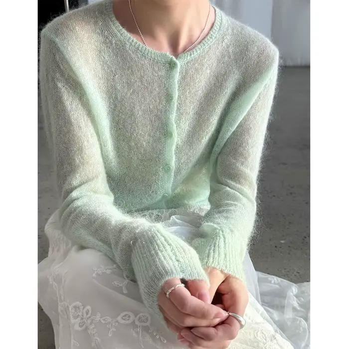 Pull en laine et mohair pour femme 2026