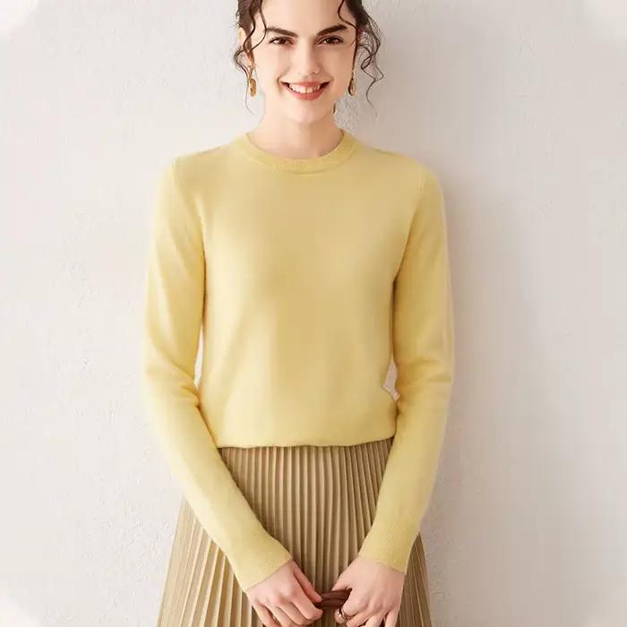 Pull en cachemire pur à 100 % pour femme