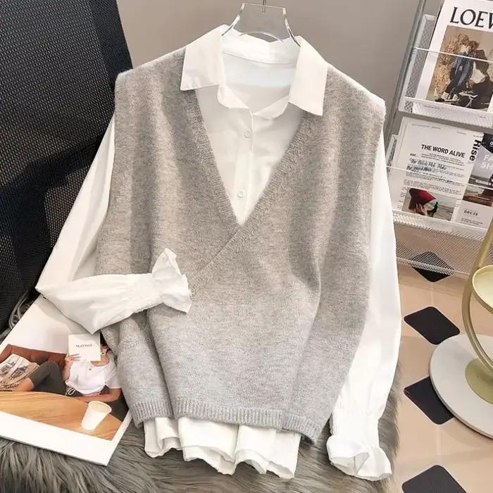 Gilet à boutons d'hiver noir